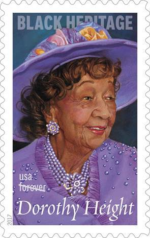 Dorothy Height U.S. postal stamp, 2017.